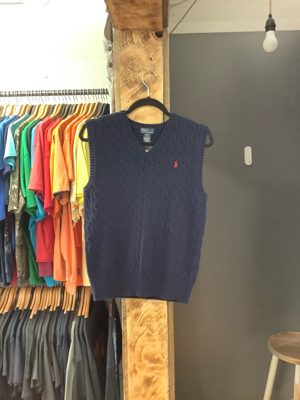 Vintage Polo Ralph Lauren Navy knitted vest